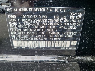 2026 Honda HR-V LX