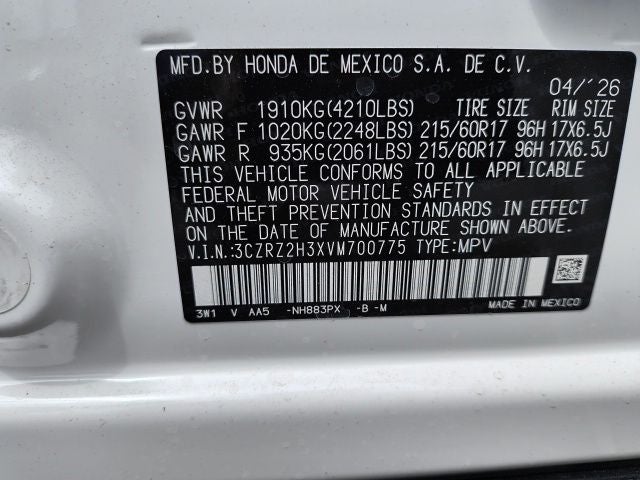 2027 Honda HR-V LX