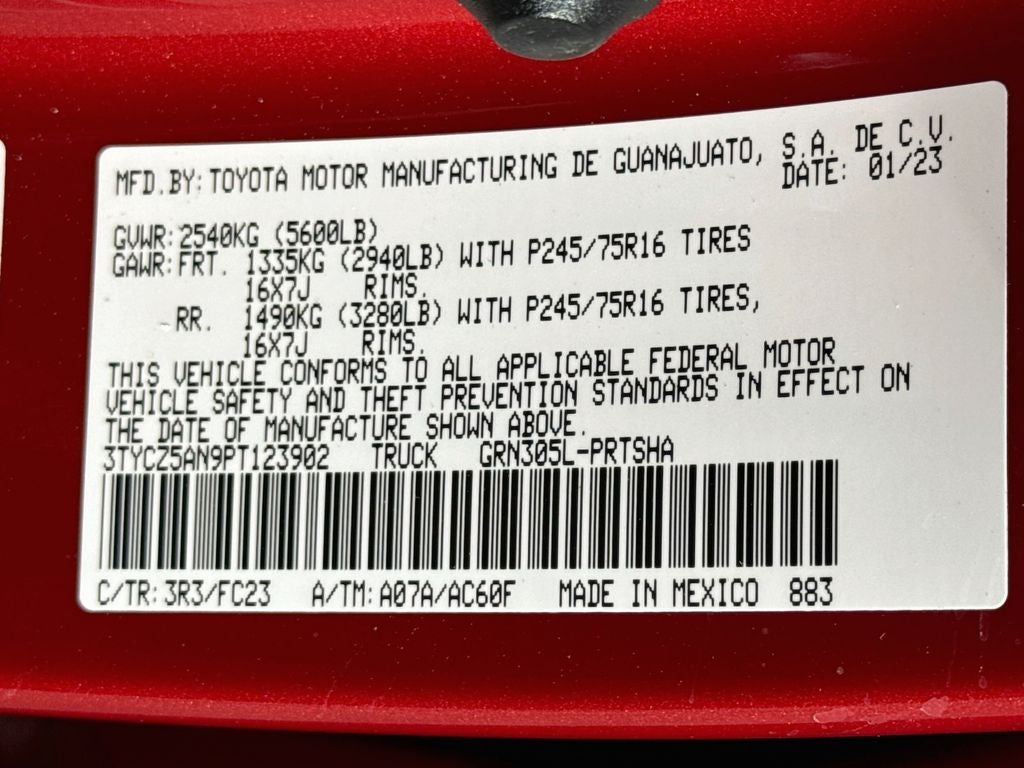 2023 Toyota Tacoma SR5 V6
