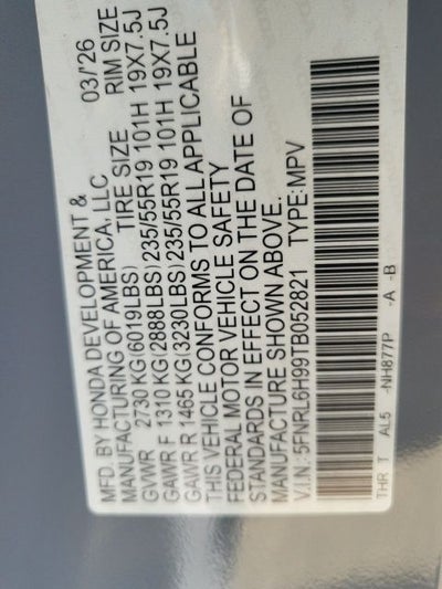 2026 Honda Odyssey Elite