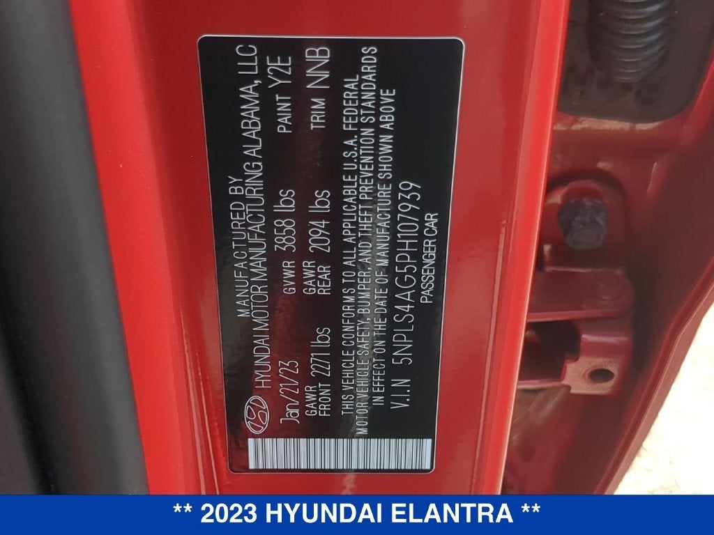 2023 Hyundai Elantra SEL