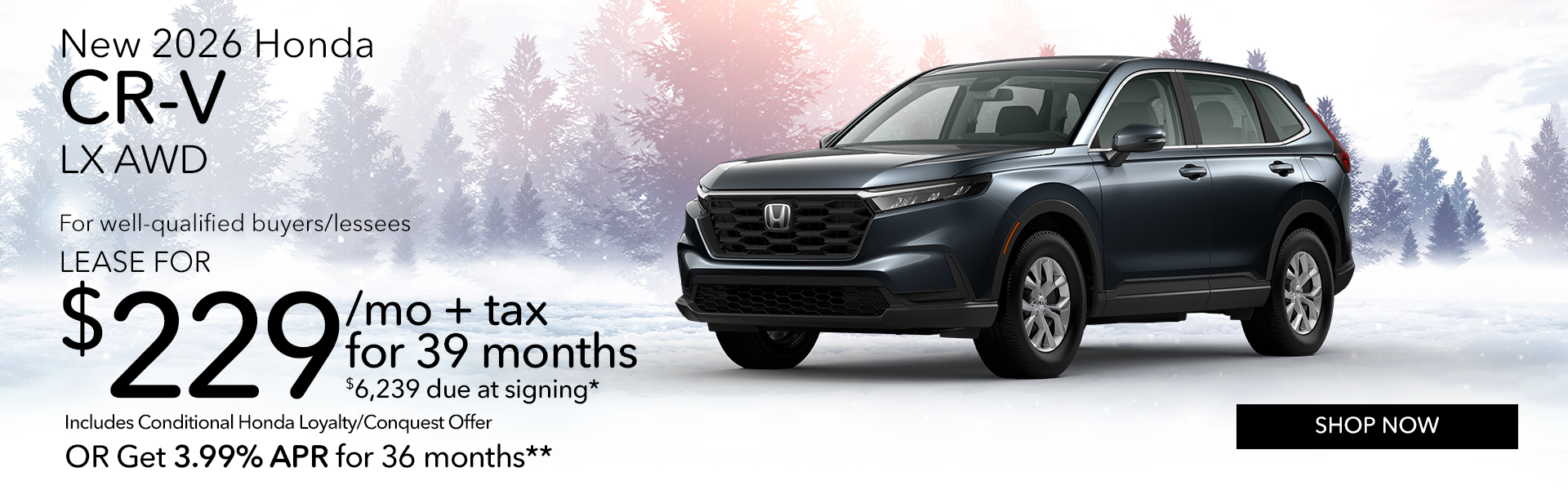 New 2026 Honda CR-V LX AWD