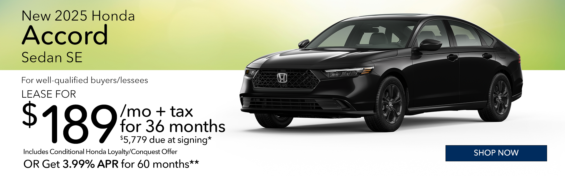 New 2025 Honda Accord Sedan SE