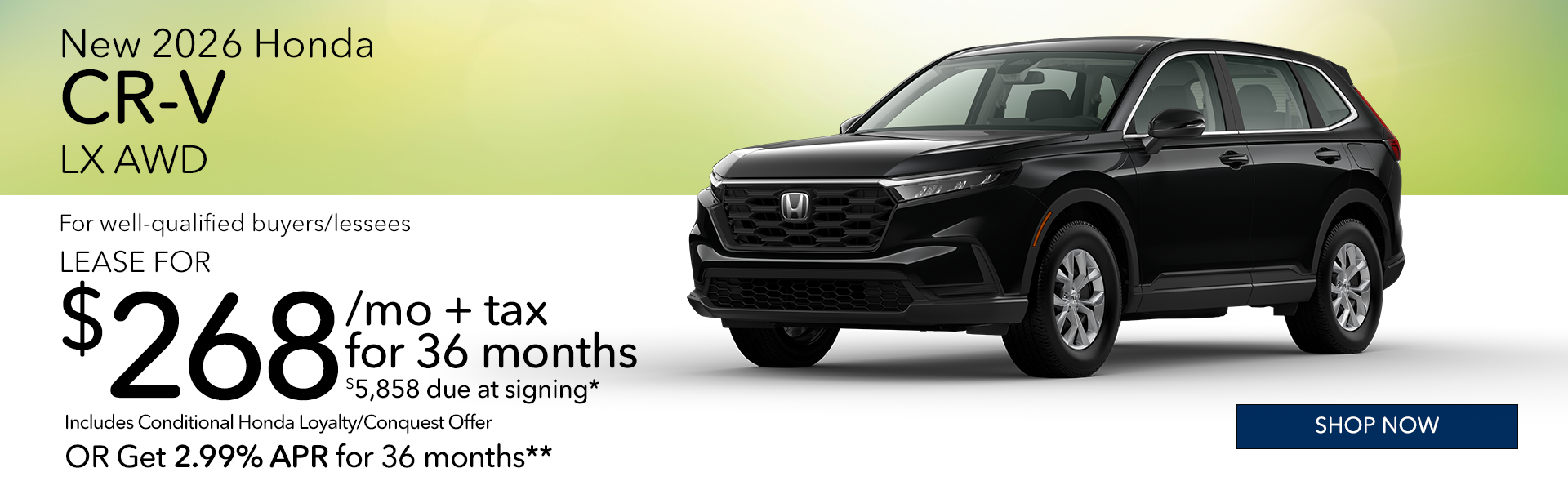 New 2026 Honda CR-V LX AWD