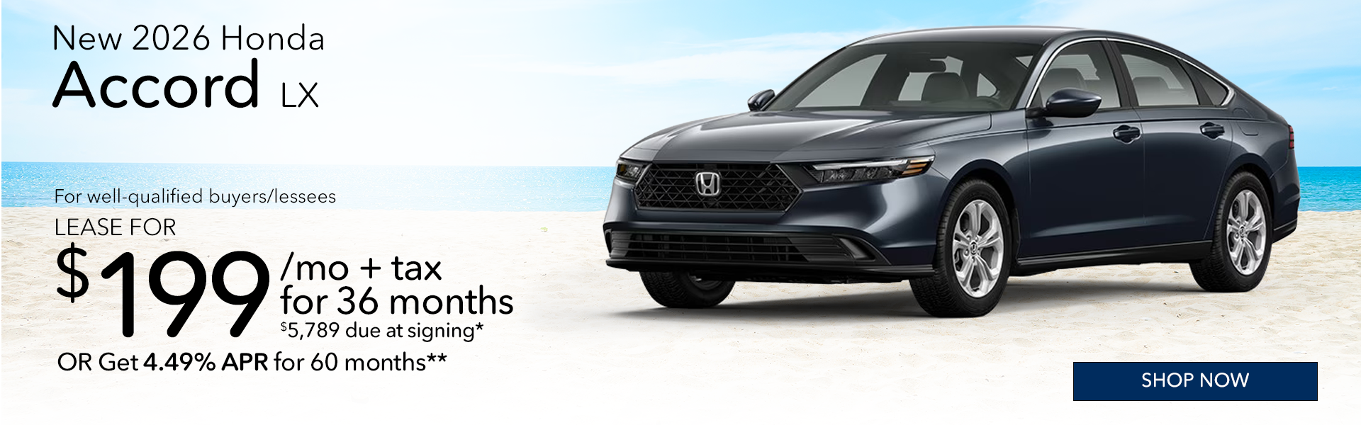 New 2026 Honda Accord LX
