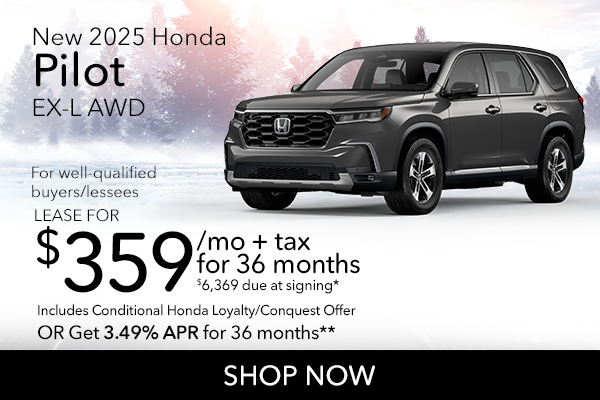 New 2025 Honda Pilot EX-L AWD