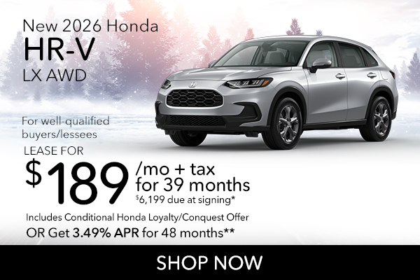 New 2026 Honda HR-V LX AWD