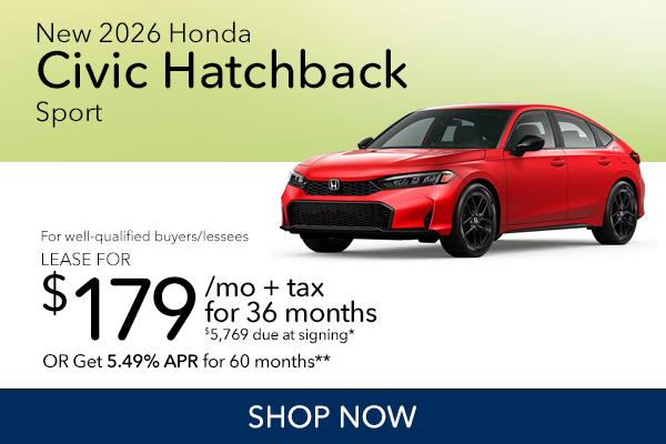 New 2026 Honda Civic Hatchback Sport