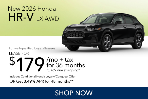 New 2026 Honda HR-V LX AWD