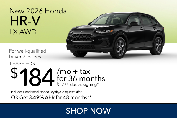 New 2026 Honda HR-V LX AWD