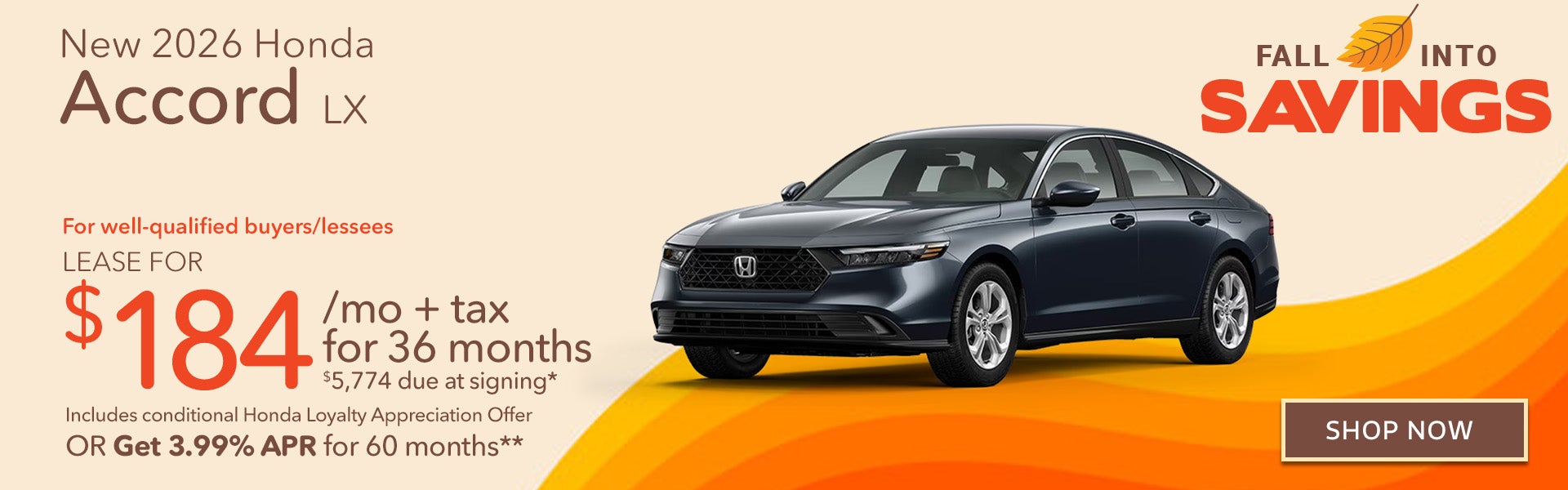 New 2026 Honda Accord LX